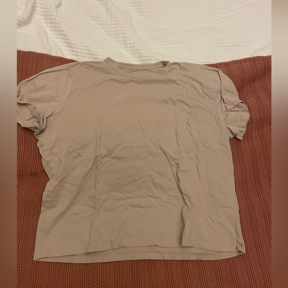 Abercrombie & Fitch Tan Short Sleeve Tee